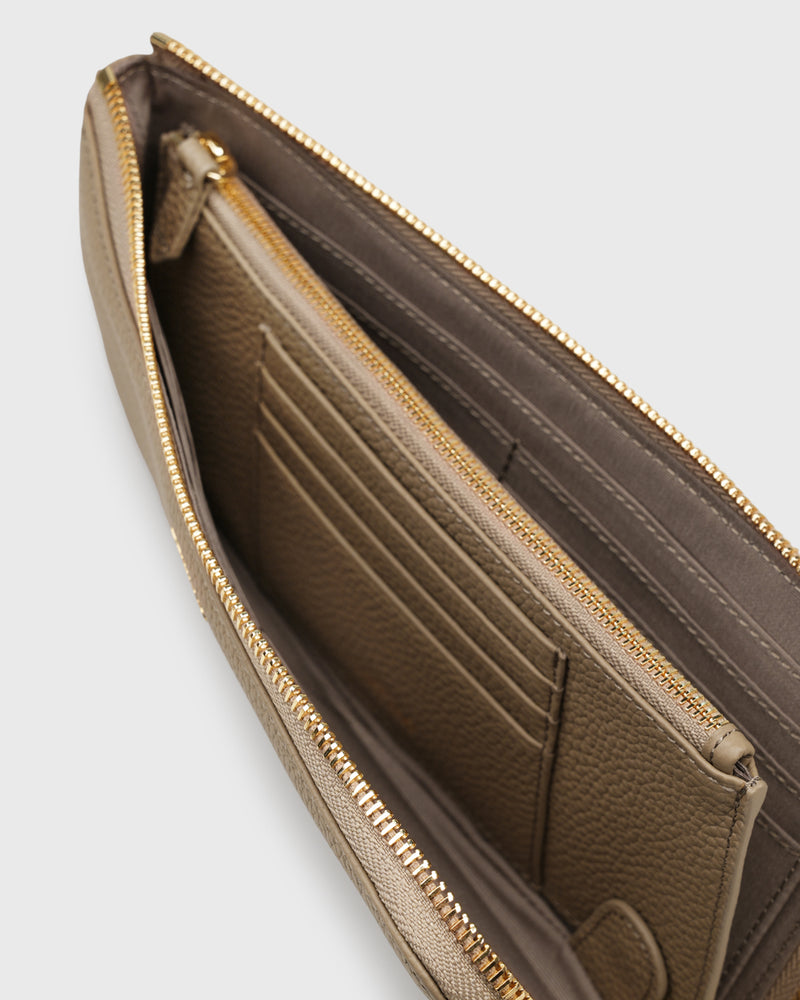 Aimee L-Zip Wristlet Clutch